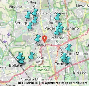 Mappa Via Enrico Mattei, 20037 Paderno Dugnano MI, Italia (2.13611)