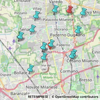 Mappa Via Enrico Mattei, 20037 Paderno Dugnano MI, Italia (2.184)