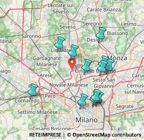 Mappa Via Enrico Mattei, 20037 Paderno Dugnano MI, Italia (7.05)