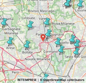 Mappa CAP, 20037 Paderno Dugnano MI, Italia (6.015)