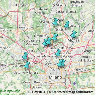 Mappa CAP, 20037 Paderno Dugnano MI, Italia (6.74636)