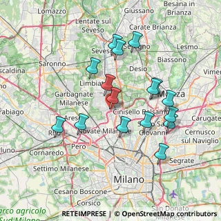 Mappa CAP, 20037 Paderno Dugnano MI, Italia (7.00438)