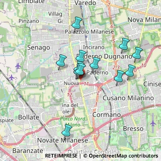 Mappa CAP, 20037 Paderno Dugnano MI, Italia (1.50692)