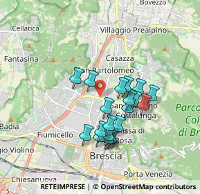 Mappa Via Guglielmo Oberdan, 25128 Brescia BS, Italia (1.4995)