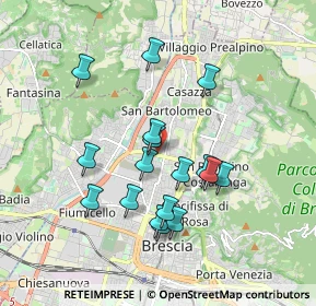 Mappa Via Guglielmo Oberdan, 25128 Brescia BS, Italia (1.63882)