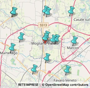 Mappa Piazza Donatori di Sangue, 31021 Mogliano Veneto TV, Italia (4.29533)
