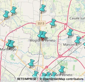 Mappa Piazza Donatori di Sangue, 31021 Mogliano Veneto TV, Italia (6.009)