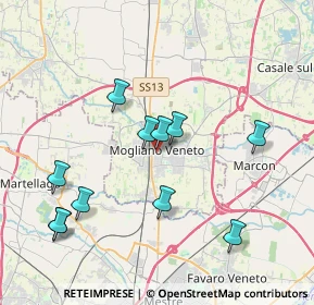 Mappa Piazza Donatori di Sangue, 31021 Mogliano Veneto TV, Italia (3.89545)
