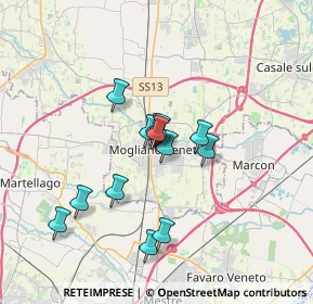 Mappa Piazza Donatori di Sangue, 31021 Mogliano Veneto TV, Italia (2.71231)