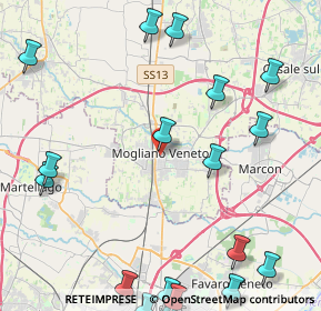 Mappa Via XXIV Maggio, 31021 Mogliano Veneto TV, Italia (6.2735)