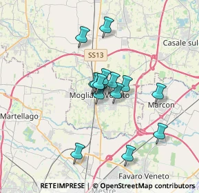 Mappa Piazza Donatori di Sangue, 31021 Mogliano Veneto TV, Italia (2.61071)