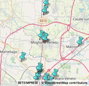 Mappa Piazza Donatori di Sangue, 31021 Mogliano Veneto TV, Italia (5.53)