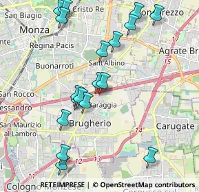 Mappa Via Belvedere, 20861 Brugherio MB, Italia (2.13111)
