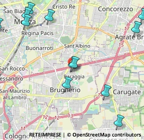 Mappa Via Belvedere, 20861 Brugherio MB, Italia (2.83833)