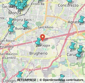 Mappa Via Belvedere, 20861 Brugherio MB, Italia (3.4175)
