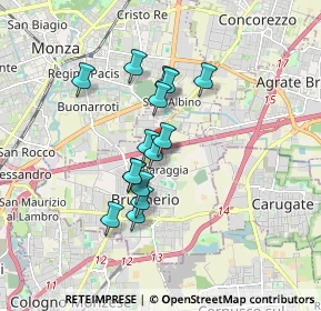 Mappa Via Belvedere, 20861 Brugherio MB, Italia (1.34933)