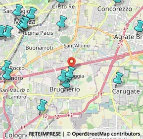 Mappa Via Belvedere, 20861 Brugherio MB, Italia (3.1755)