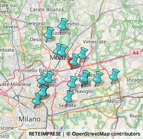 Mappa Via Belvedere, 20861 Brugherio MB, Italia (6.35353)