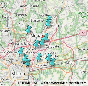 Mappa Via Belvedere, 20861 Brugherio MB, Italia (6.5275)