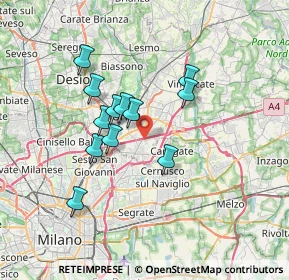 Mappa Via Belvedere, 20861 Brugherio MB, Italia (5.76167)