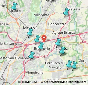 Mappa Via Belvedere, 20861 Brugherio MB, Italia (4.29091)