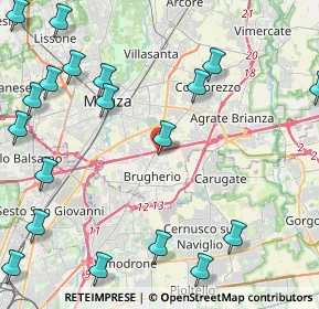 Mappa Via Belvedere, 20861 Brugherio MB, Italia (6.0725)