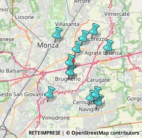 Mappa Via Belvedere, 20861 Brugherio MB, Italia (3.0525)