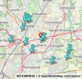 Mappa Via Belvedere, 20861 Brugherio MB, Italia (3.97)