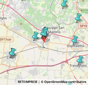 Mappa 25038 Rovato BS, Italia (5.09786)