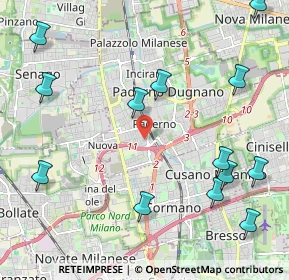 Mappa Via Maria Montessori, 20037 Paderno Dugnano MI, Italia (2.69846)