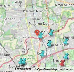Mappa Via Maria Montessori, 20037 Paderno Dugnano MI, Italia (2.68091)