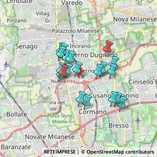 Mappa Via Maria Montessori, 20037 Paderno Dugnano MI, Italia (1.4505)