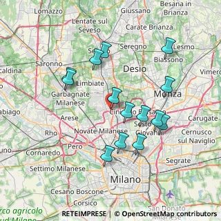 Mappa Via Maria Montessori, 20037 Paderno Dugnano MI, Italia (6.98)