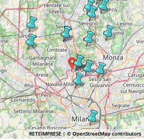 Mappa Via Maria Montessori, 20037 Paderno Dugnano MI, Italia (8.10063)