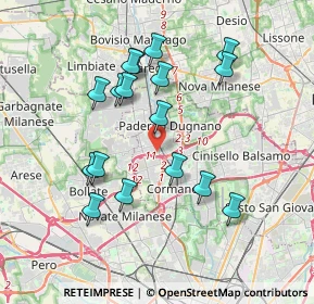 Mappa Via Maria Montessori, 20037 Paderno Dugnano MI, Italia (3.55706)