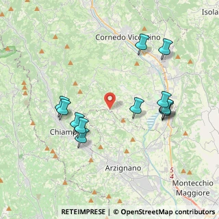 Mappa Via Restena, 36070 Trissino VI, Italia (3.98333)