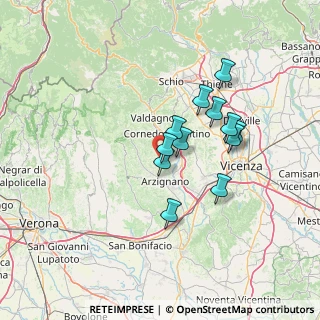 Mappa Via Restena, 36070 Nogarole vicentino VI, Italia (10.91167)