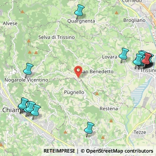 Mappa Via Restena, 36070 Trissino VI, Italia (3.419)