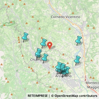 Mappa Via Danieli, 36070 Nogarole Vicentino VI, Italia (4.11143)