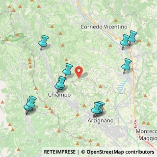 Mappa Via Danieli, 36070 Nogarole Vicentino VI, Italia (4.88615)