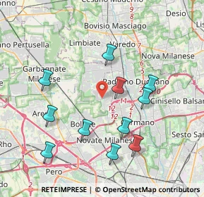 Mappa Via Pace, 20021 Bollate MI, Italia (3.93636)