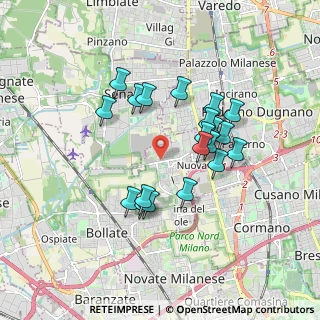 Mappa Via Pace, 20021 Bollate MI, Italia (1.536)