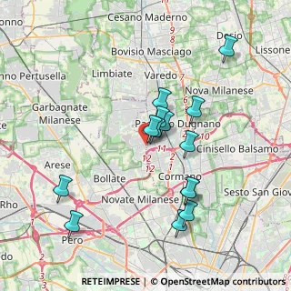 Mappa Via Paolo Veronese, 20021 Bollate MI, Italia (3.49357)