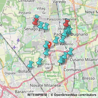 Mappa Via Paolo Veronese, 20021 Bollate MI, Italia (1.70105)