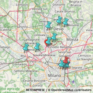 Mappa Dei Giovi, 20037 Paderno Dugnano MI, Italia (7.35455)
