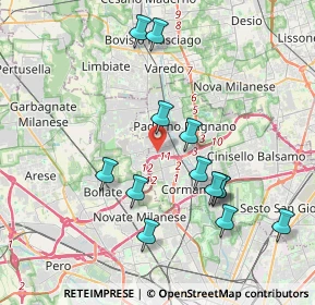 Mappa Dei Giovi, 20037 Paderno Dugnano MI, Italia (3.87923)