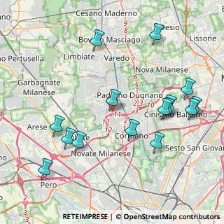 Mappa Dei Giovi, 20037 Paderno Dugnano MI, Italia (4.58933)