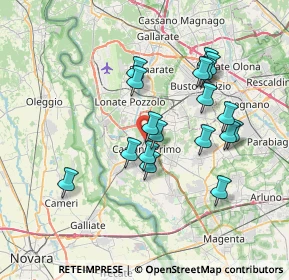 Mappa Via Torriani, 20022 Castano Primo MI, Italia (6.53667)