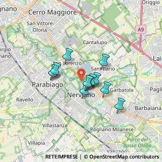 Mappa Via Guglielmo Marconi, 20014 Nerviano MI, Italia (1.22167)