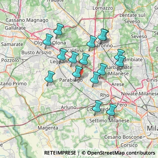 Mappa Via Guglielmo Marconi, 20014 Nerviano MI, Italia (6.70875)